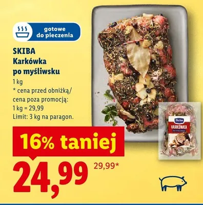 Karkówka wieprzowa po myśliwsku Skiba promocja w Lidl