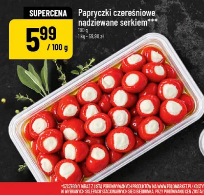 Papryczki czereśniowe nadziewane serkiem promocja w POLOmarket