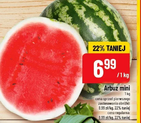 Arbuz mini promocja w POLOmarket