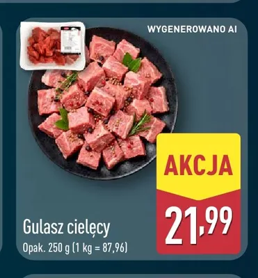 Gulasz cielęcy promocja w Aldi