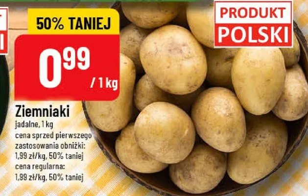 Ziemniaki jadalne promocja w POLOmarket