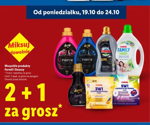 Produkty Formil i Doussy promocja w Lidl