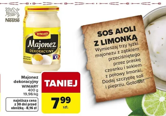 Majonez dekoracyjny promocja w Carrefour Market