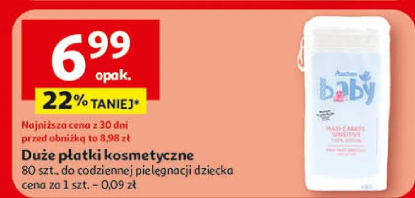 Duże płatki kosmetyczne promocja w Auchan