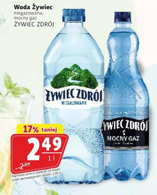 Woda Żywiec Zdrój mocny gaz promocja w Prim Market