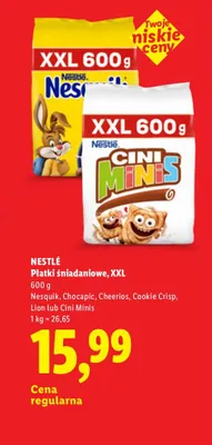 Płatki śniadaniowe Cookie Crisp Nestlé XXL promocja w Lidl