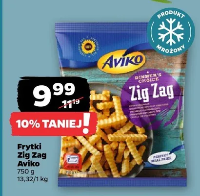 Frytki Zig Zag promocja w Netto