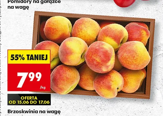 Brzoskwinia promocja w Biedronka