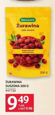 Żurawina suszona Bakalland promocja w Selgros