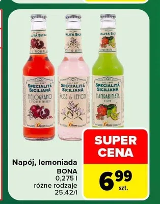 Napój lemoniada Bona Rose & Lemon promocja w Carrefour