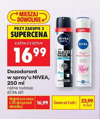 Dezodorant w spray'u, 250 ml promocja w Biedronka