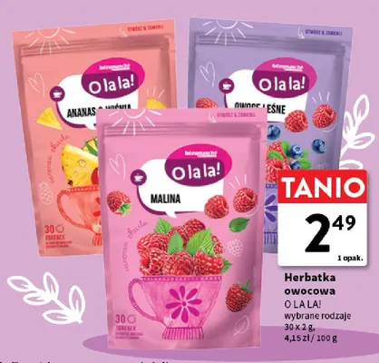 Herbatka owocowa O La La! owoce leśne promocja w Intermarche