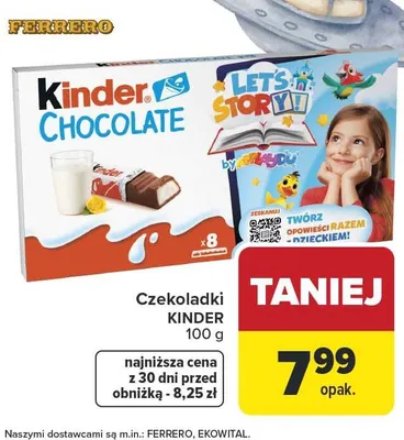 Czekoladki Kinder promocja w Carrefour