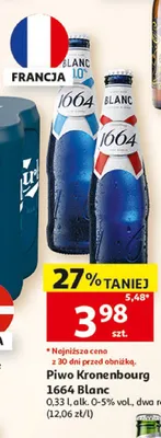 Piwo Kronenbourg 1664 Blanc 330ml promocja w Auchan