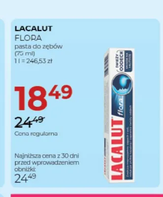 Pasta do zębów Lacalut Flora promocja w Drogerie Jawa