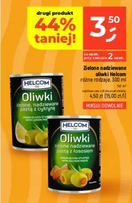 Oliwki zielone nadziewane pastą z łososiem promocja w Dealz