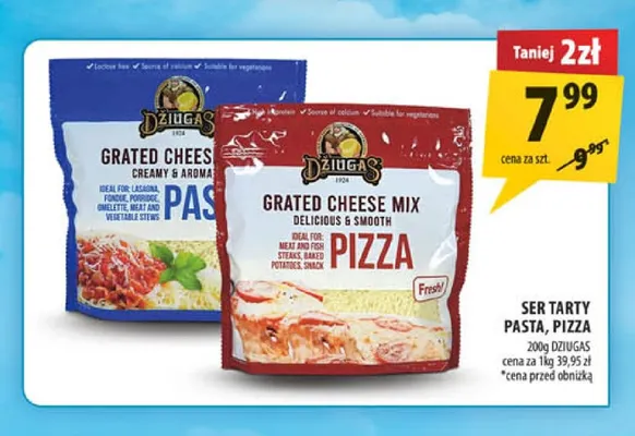 Ser tarty Pizza Džiugas promocja w Arhelan