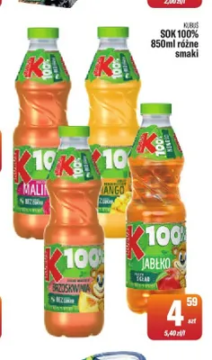 Sok 100% Kubuś promocja w Tomi Markt