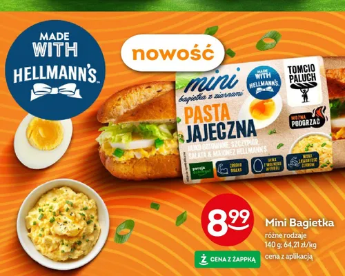 Mini bagietka z pastą jajeczną Tomcio Paluch promocja w Żabka
