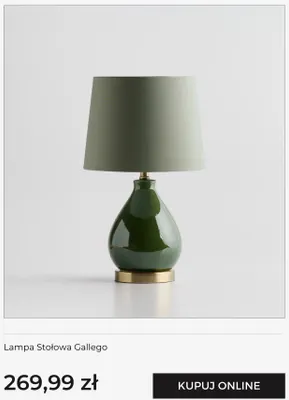 Lampa stołowa Gallego home & you promocja w home&you