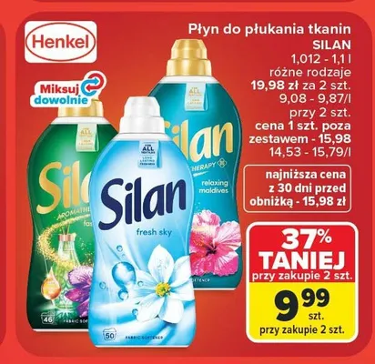 Płyn do płukania tkanin Silan Aromatherapy Fascinating Frangipani promocja w Carrefour