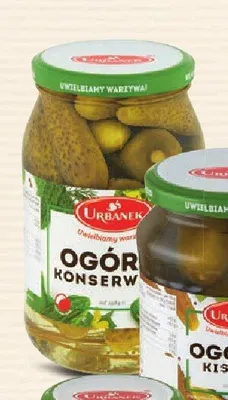 Ogórki konserwowe Urbanek promocja w Intermarche