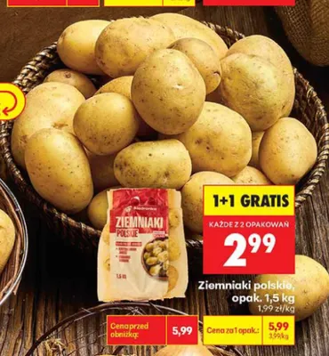 Ziemniaki polskie promocja w Biedronka