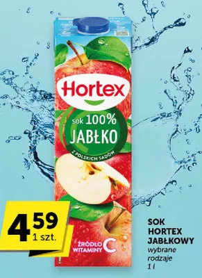 Sok jabłkowy Hortex 100% wybrane rodzaje promocja w Groszek