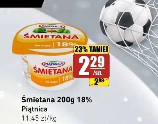 Śmietana 18% Piątnica promocja w API Market