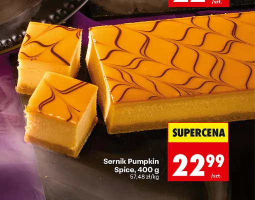 Sernik Pumpkin Spice promocja w Biedronka