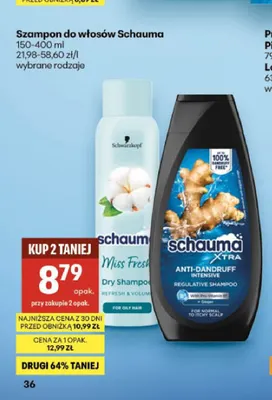 Szampon do włosów Schauma promocja w Delikatesy Centrum
