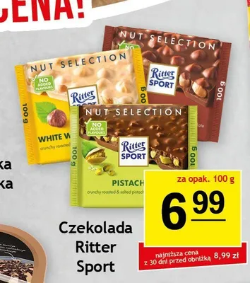 Czekolada Ritter Sport White Whole Hazelnuts promocja w Gram Market