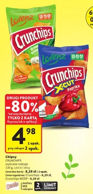 Chipsy wybrane rodzaje promocja w Intermarche