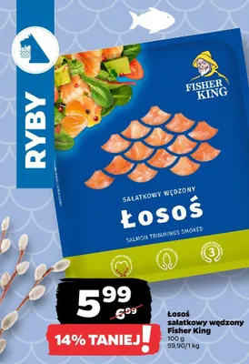 Łosoś sałatkowy wędzony Fisher King promocja
