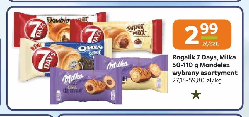 Rogalik 7 Days Oreo promocja w Społem Częstochowa