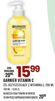 Żel Garnier Vitamin C oczyszczający z witaminą C promocja w Drogerie Natura