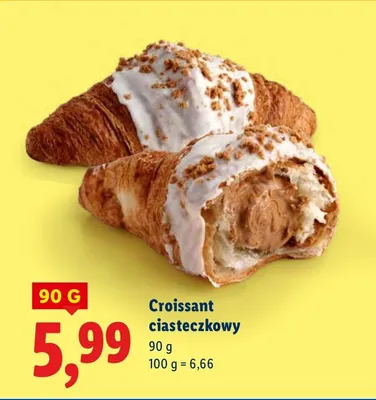 Croissant ciasteczkowy promocja w Lidl