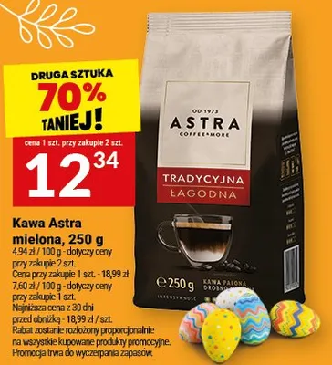 Kawa mielona Tradycyjna Łagodna Astra promocja w Twój Market