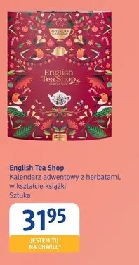 Kalendarz adwentowy z herbatami w kształcie książki English Tea Shop promocja w Drogerie DM