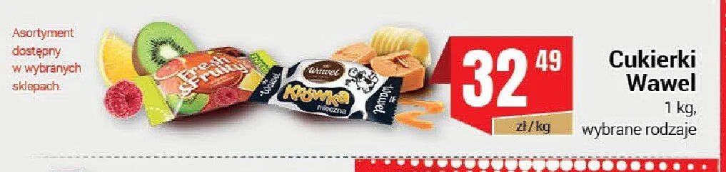 Cukierki Wawel Fresh & Fruity promocja w Premium Nasz Sklep