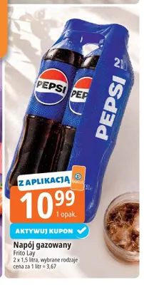 Napój gazowany Pepsi 2-pak 1,5 l promocja w Leclerc