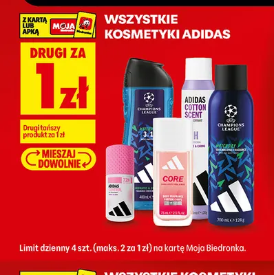 Dezodorant w sprayu Adidas Cotton Scent promocja w Biedronka