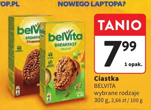 Ciastka belVita Breakfast Musli z owocami promocja w Intermarche