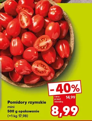 Pomidory rzymskie mini promocja w Kaufland