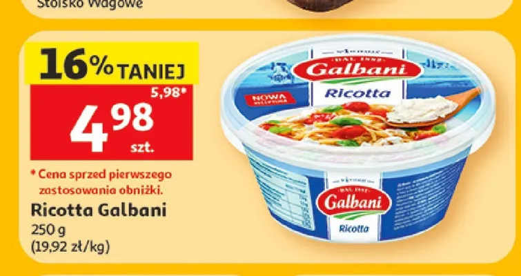 Serek Ricotta Galbani promocja w Auchan