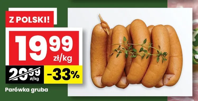 Parówka gruba promocja w emma MARKET