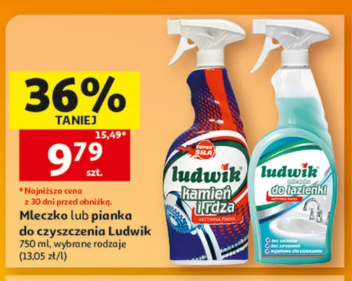 Mleczko do czyszczenia do łazienki Ludwik promocja w Auchan