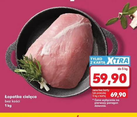 Łopatka cielęca bez kości promocja w Kaufland