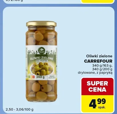 Oliwki zielone z papryką Carrefour promocja w Carrefour Express