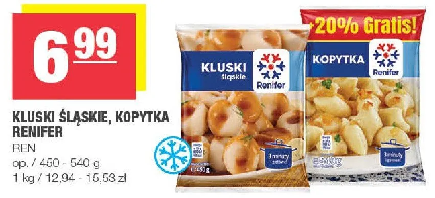 Kluski śląskie, kopytka promocja w SPAR